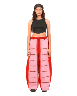 "BUBBLE GUM" KHADDAR PANTS