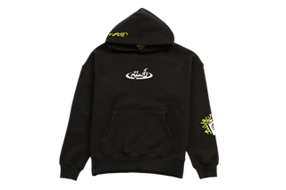 "NEON LIGHTS" BLACK HOODIE