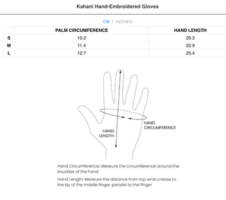 Kahani hand-embroidered gloves