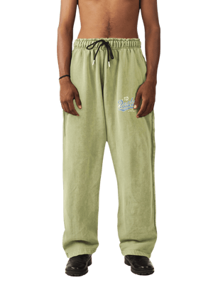 Faded Matcha Stone Wash Made In Pak Sweatpants (V5)