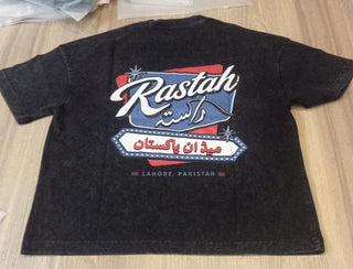 City Lights Acid Wash Made in Pak T-Shirt (V6)