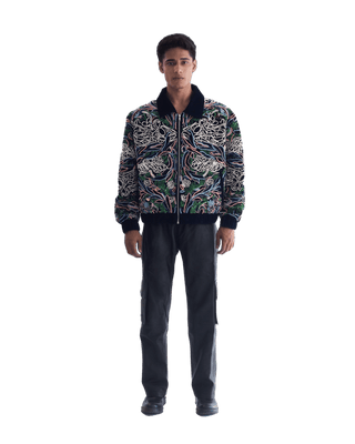 "IRIDESCENT" VELVET JACKET