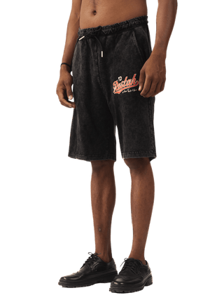 Black Acid Wash Made In Pak Shorts (V5)