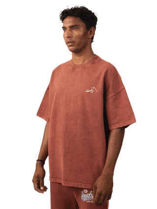 Rust Acid Wash Made In Pak T Shirt (V5)