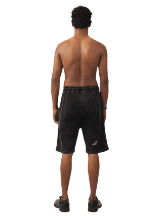 Black Acid Wash Made In Pak Shorts (V5)