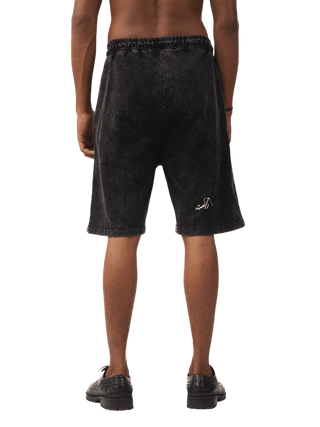 Black Acid Wash Made In Pak Shorts (V5)