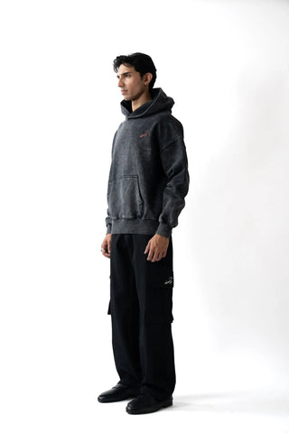 Oversized Black Streetwear Hoodie