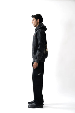 Oversized Black Streetwear Hoodie