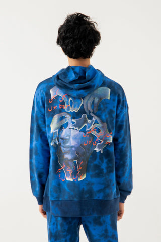 DIIGINK COLLAB TYE DYE HOODIE - Rastah