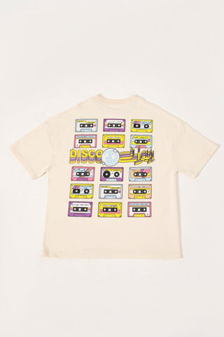 DISCO DEEWANE BEIGE T-SHIRT - Rastah