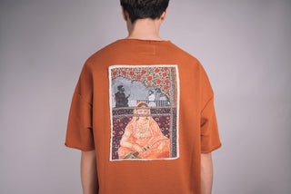 Heavy Weight Rust Orange Pop-Art T-shirt - Rastah