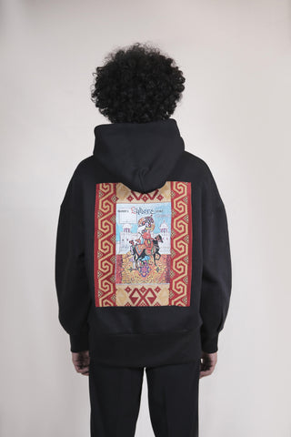 Black Lahore Fort Poster Hoodie - Rastah