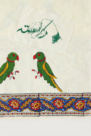 "FATEFULLY INTERTWINED" HAND BLOCKPRINTED TOTE BAG - Rastah