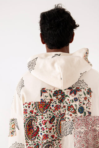 BLOCKPRINT PATCHWORK HOODIE V3 - Rastah