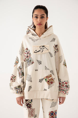 BLOCKPRINT PATCHWORK HOODIE V3 - Rastah