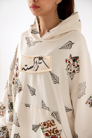 BLOCKPRINT PATCHWORK HOODIE V3 - Rastah