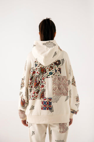 BLOCKPRINT PATCHWORK HOODIE V3 - Rastah