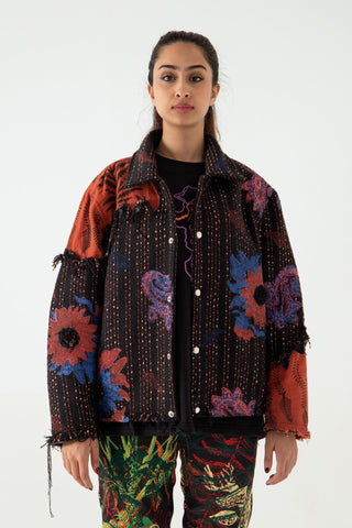 FIRE POPPY TWILL JACKET - Rastah